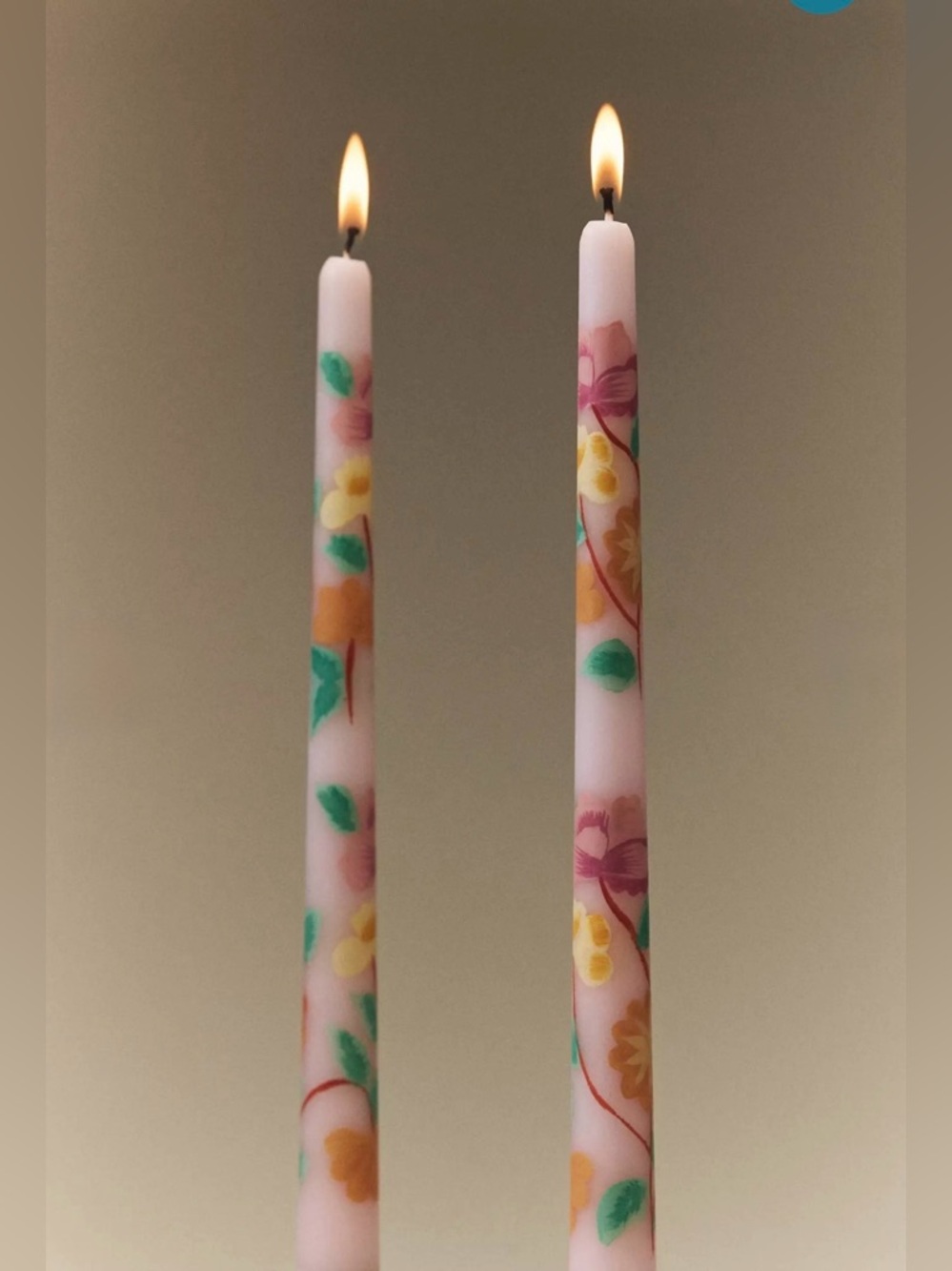 NEW Anthropologie Jude Taper Candles, Set of 2, Pink
